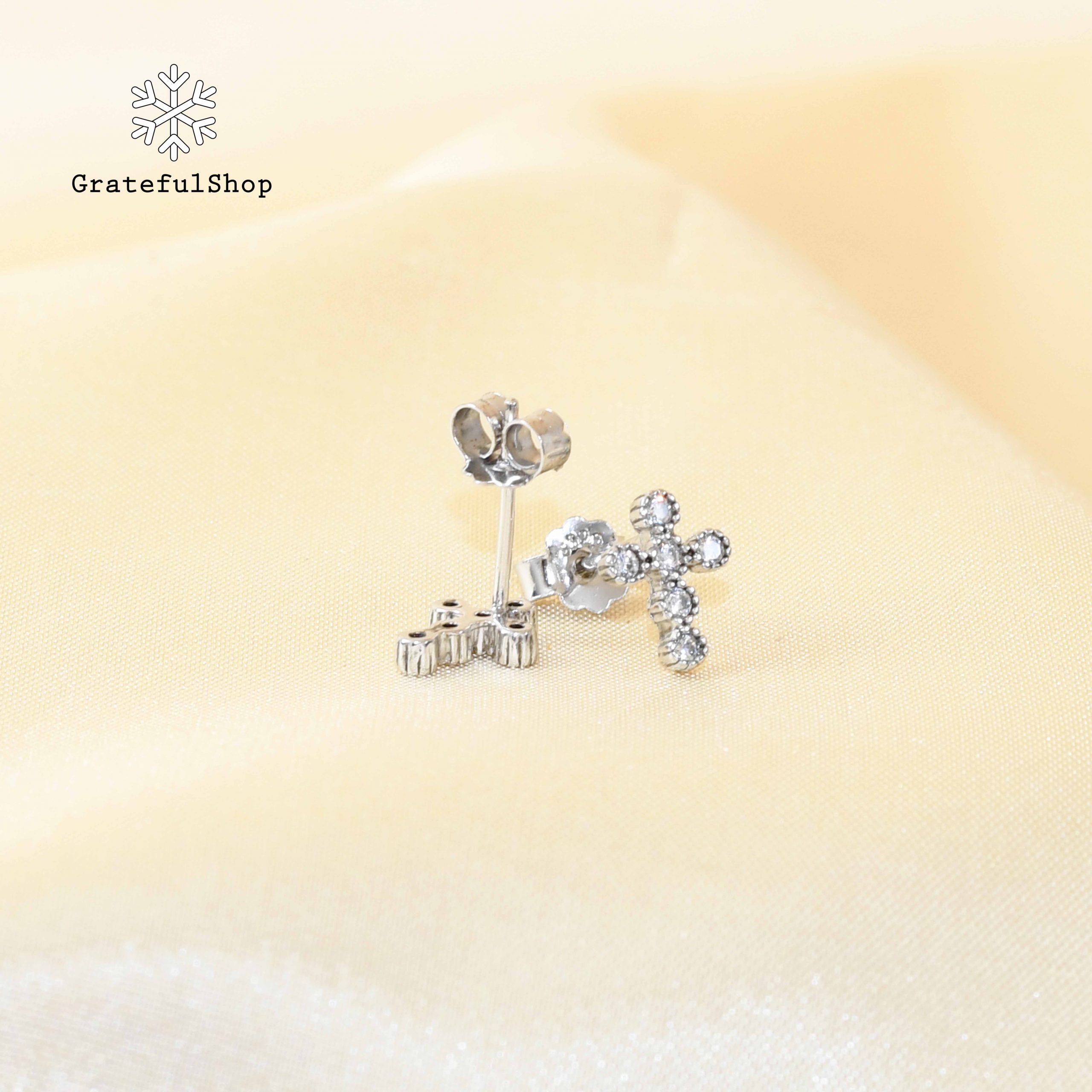 Anting Round Zircon Silver - Image 2