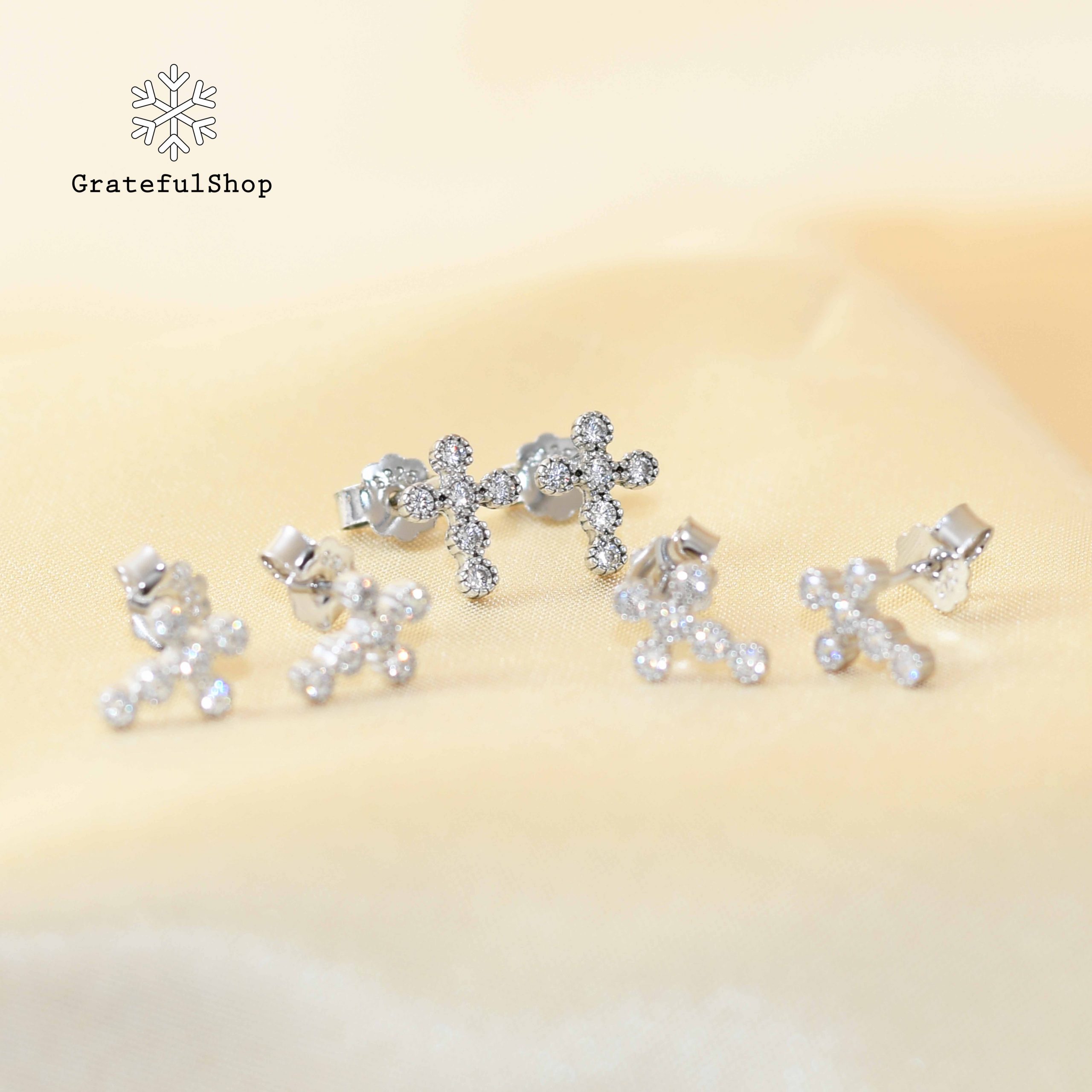 Anting Round Zircon Silver - Image 4