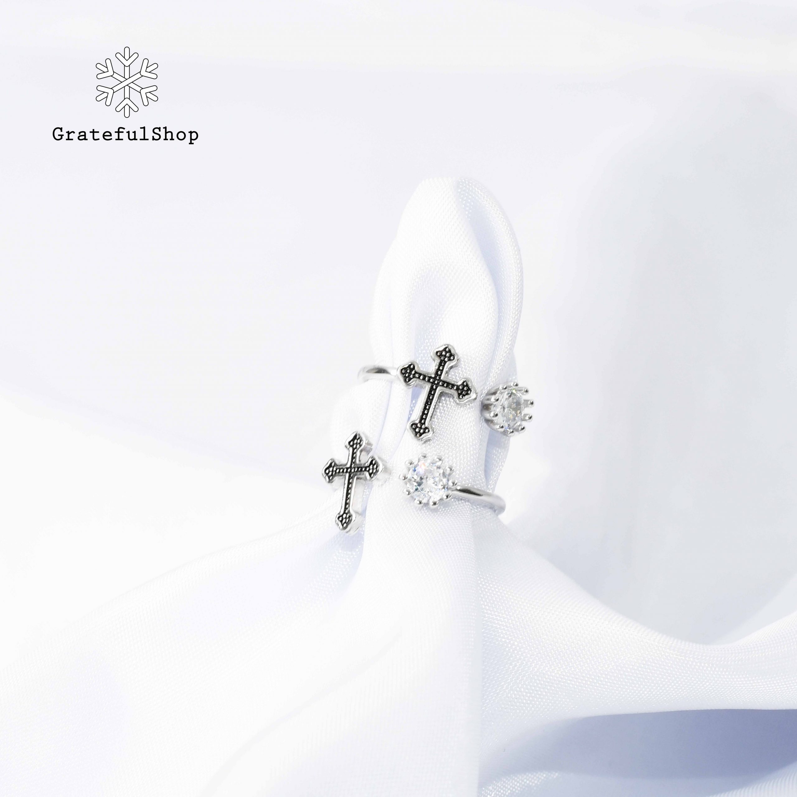 Cincin Cross Crown - Image 2