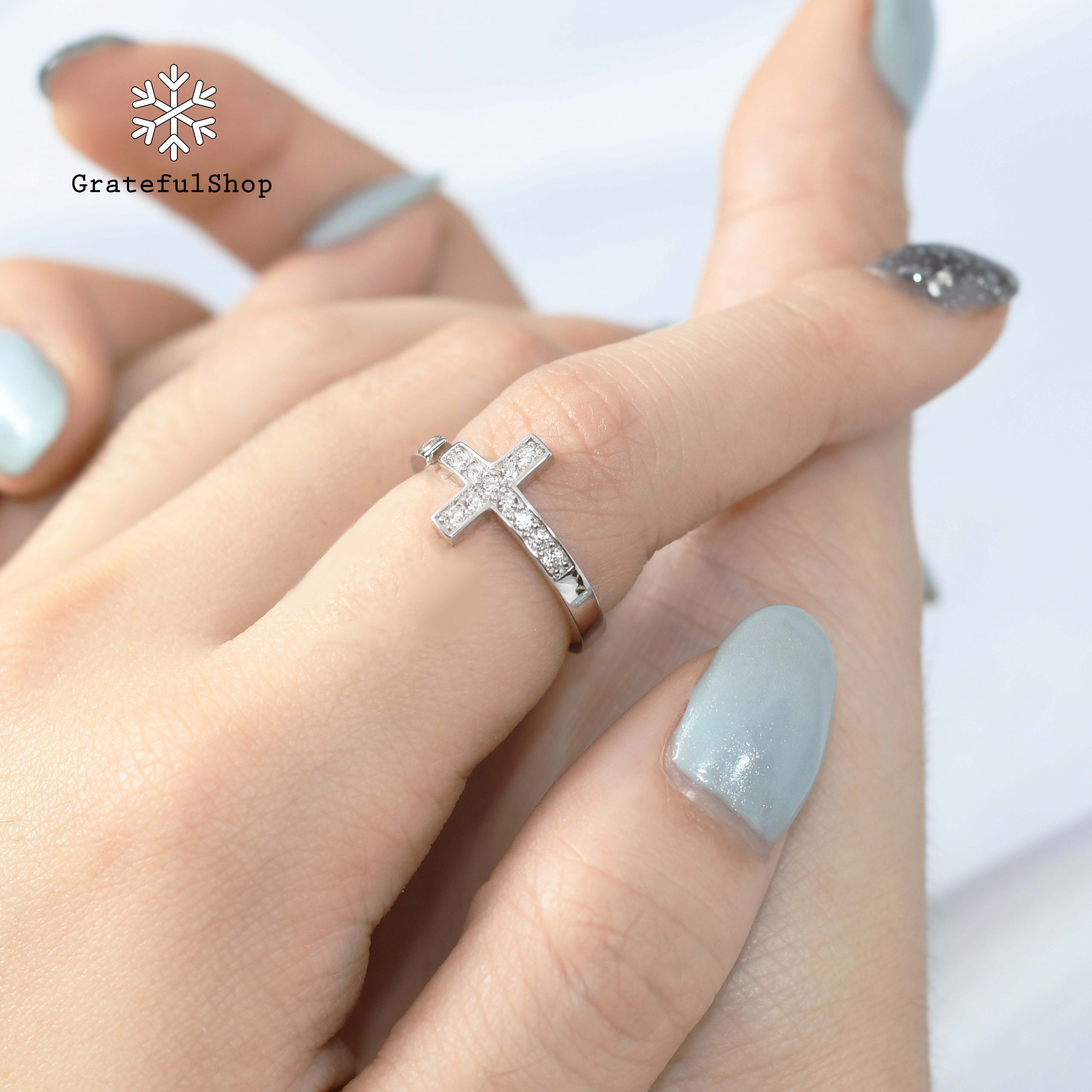 Grateful - CINCIN MAGDALENA (CROSS RING MAGDALEN/CINCIN SALIB STERLING SILVER) GRATEFUL