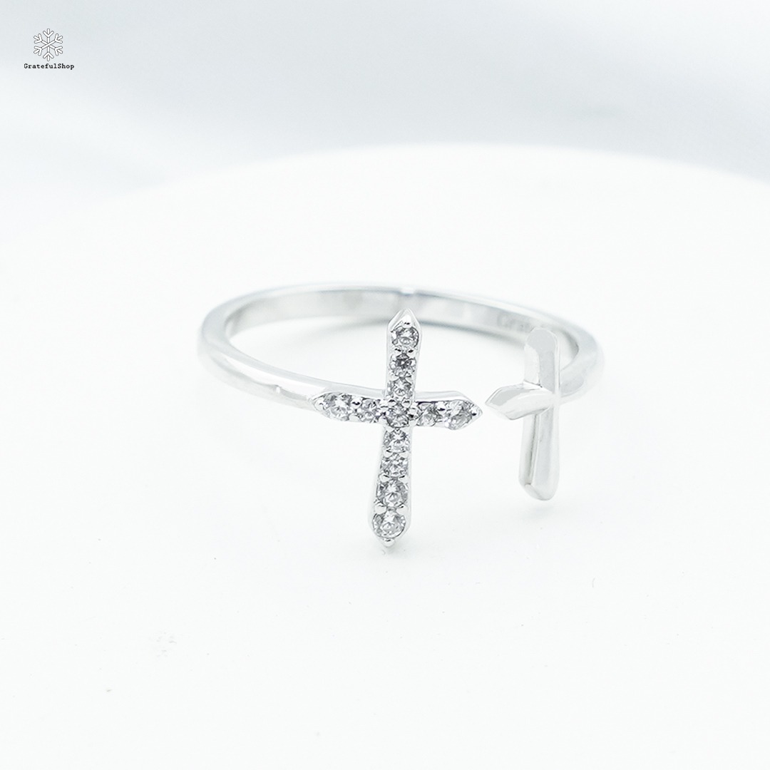 Grateful - Cincin Salib Theresa (SILVER STERLING 925) (FREE BOX) - Image 2