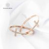Gelang Bangle Zircon (Rosegold / Silver)
