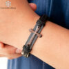 Gelang Cross Doa Bapa Kami Leather