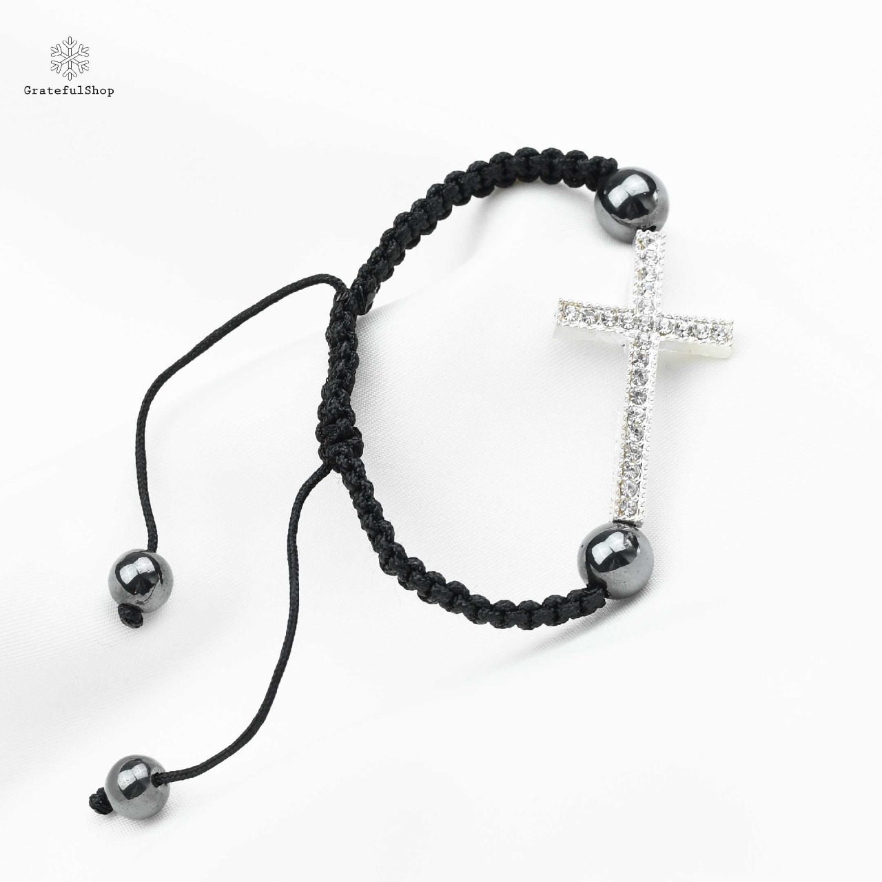 Gelang Cross Knit Zircon (Gold / Silver) - Image 4