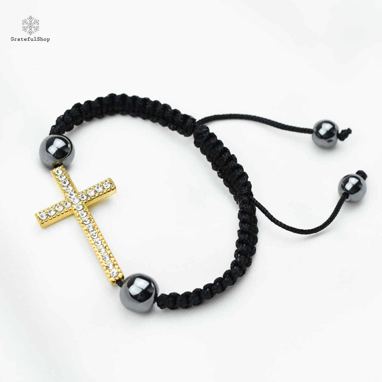 Gelang Cross Knit Zircon (Gold / Silver) - Image 3