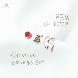 Grateful Christmas Earrings Set