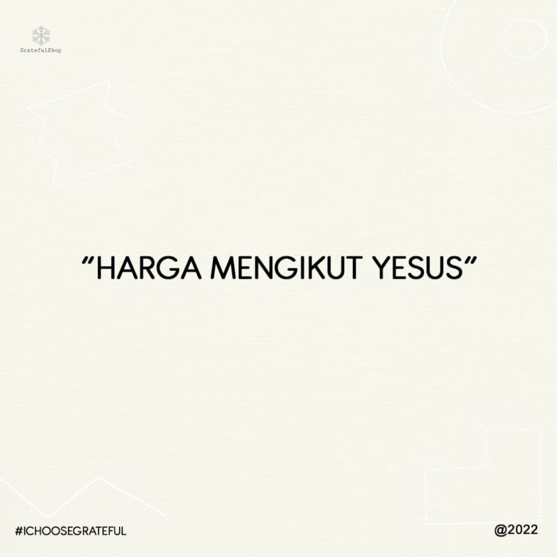 Harga Mengikuti Yesus