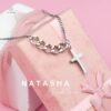 Grateful - Kalung Cross Salib Natasha (Silver) (STAINLESS STEEL) ANTI KARAT