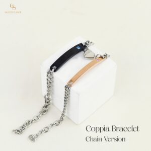 Grateful - Coppia Bracelet Chain Version (Gelang Couple FREE UKIR 2 SISI & FREE POUCH) STAINLESS STEEL ANTI KARAT