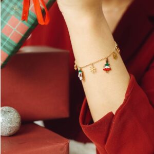 Grateful - GELANG CHRISTMAS TREE SNOW (STAINLESS STEEL ANTI KARAT)