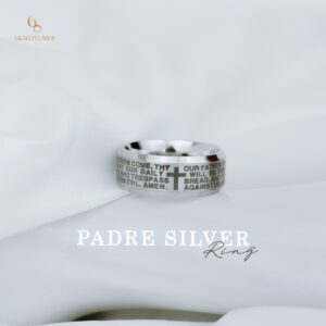 Grateful - CINCIN SILVER PADRE TITANIUM SALIB (BISA DIUKIR NAMA DIDALAM CINCIN)