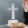 Grateful - Akrilik Mazmur LED Lamp/ Lampu Kristen Psalm Pajangan Cewek Istri Kado untuk Ayah Ibu