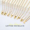 Grateful - Kalung Huruf • Anti Karat • FREE POUCH •  Micro Initial Letter Necklace