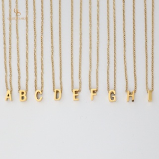 Grateful - Kalung Huruf • Anti Karat • FREE POUCH • Micro Initial Letter Necklace - Image 6