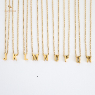 Grateful - Kalung Huruf • Anti Karat • FREE POUCH • Micro Initial Letter Necklace - Image 4