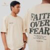 Grateful - Kaos Rohani Oversize Faith Over Fear  | Combed 24s Cream