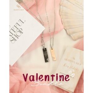 Grateful - Valentine Bundle Necklace Gold/ Necklace  STAINLESS STEEL (FREE POUCH) + Grateful Card