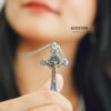 Grateful - Kalung Salib Gideon / CORPUS SILVER GOLD (STAINLESS STEEL) (ANTI KARAT/ANTI PUDAR)