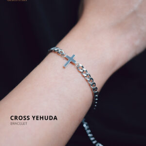 Grateful - Gelang CROSS Yehuda Stainless Steel salib bracelet (ANTI KARAT) DIUKIR SESUAI REQUEST