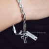 Grateful - Gelang CROSS Yehezkiel Stainless Steel salib bracelet (ANTI KARAT) DIUKIR SESUAI REQUEST