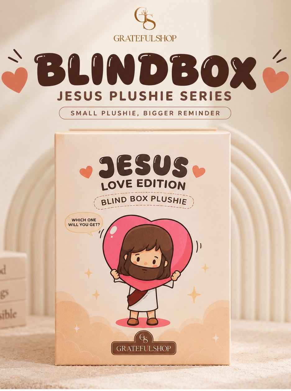 Grateful - Blindbox Jesus Plushie Kristen Katolik Alkitab Hadiah Boneka Gift