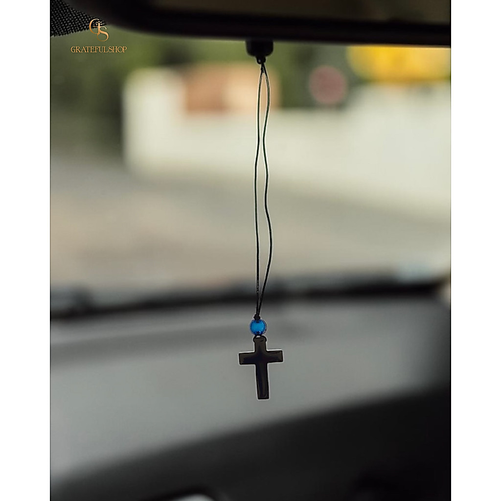 Grateful x Eora Official - Gantungan Mobil Salib Hitam - Image 2