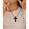 Grateful x Eora Official - Kalung Salib Resin Black Simple