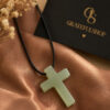 Grateful x Eora Official - Kalung Salib Glow in the Dark Hijau