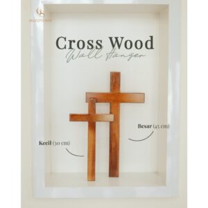 Grateful - SALIB DINDING POLOS (CROSS WOOD WALL) kayu jati