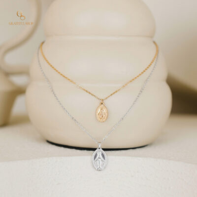 Grateful - Kalung Medali Wasiat Bunda Maria Silver Aksesoris Rohani Kristen Katolik